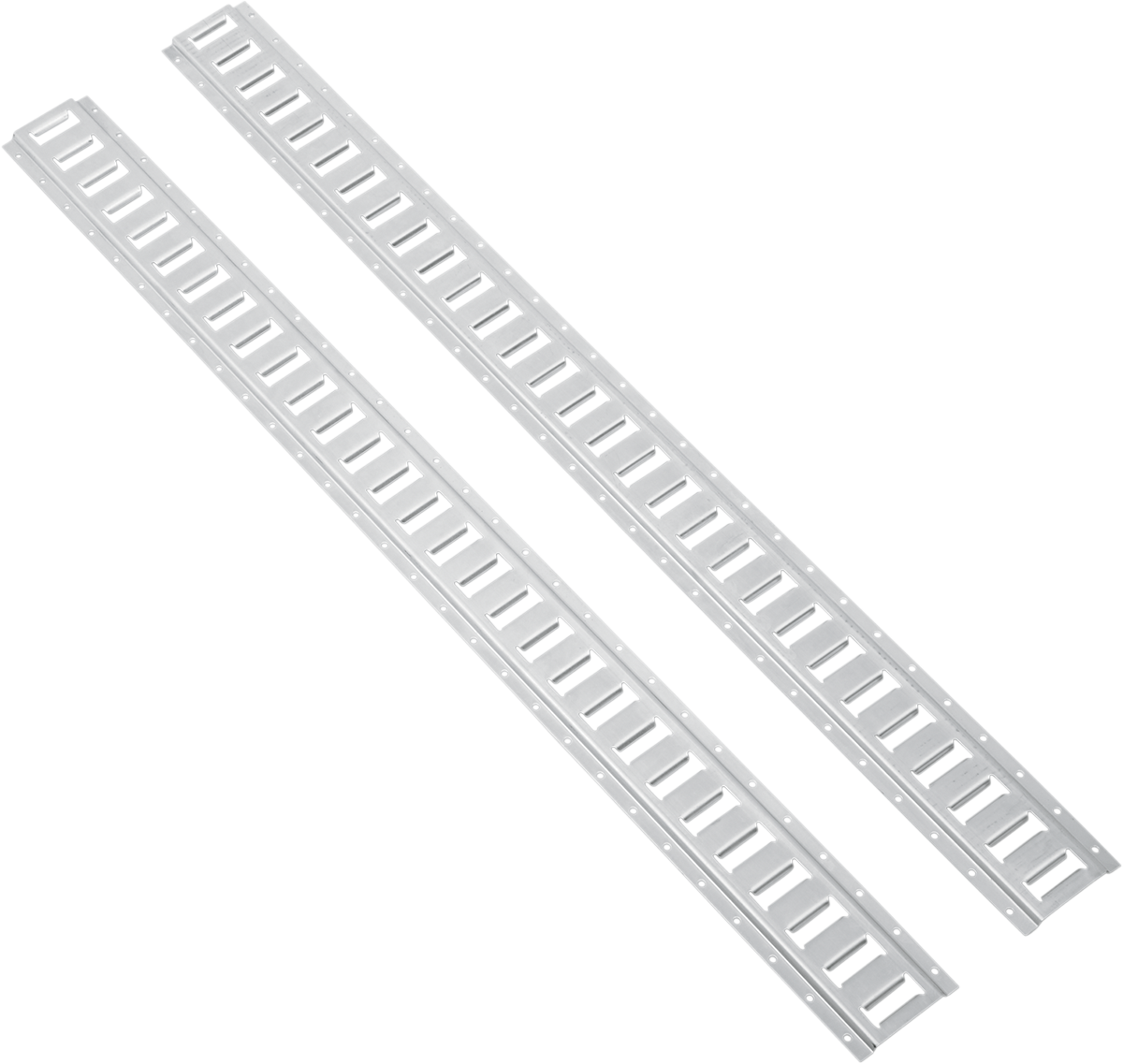 POWERTYE MFG. E - Track 58 - Inch Silver Zinc - Plated Steel - 2 Pack (Part 45358 - 2) - Kelly Motorsports