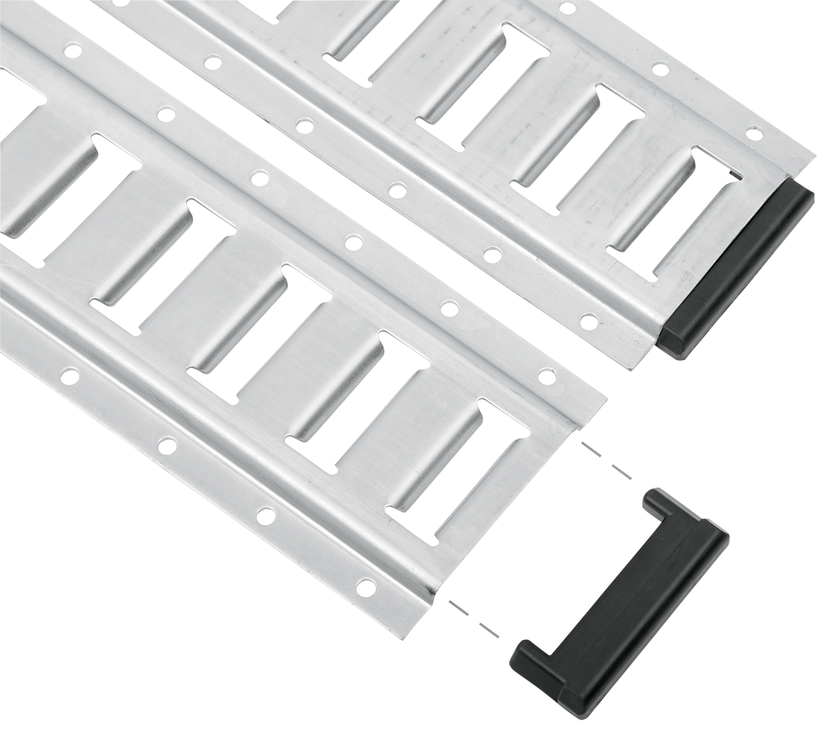 POWERTYE MFG. E - Track End Piece 45375 - 2 - Durable Rubber End Cap for Horizontal E - Tracks - Kelly Motorsports