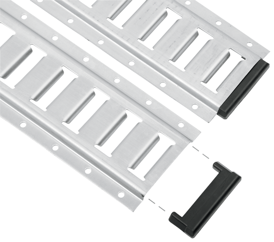 POWERTYE MFG. E - Track End Piece 45375 - 2 - Durable Rubber End Cap for Horizontal E - Tracks - Kelly Motorsports