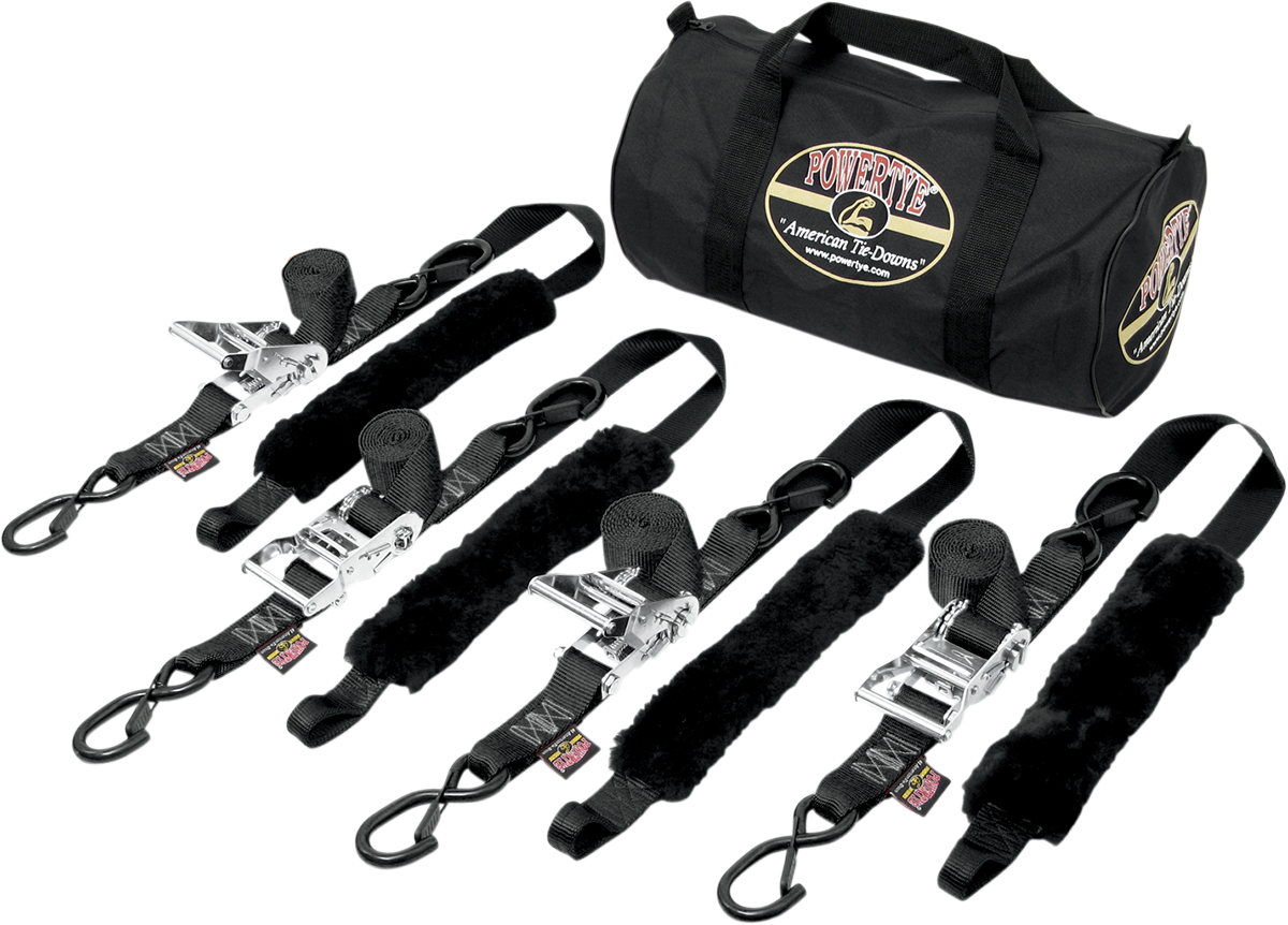 POWERTYE MFG. Fat Strap Trailer Kit - Black (Part No. TRAILERKIT - 82) - Kelly Motorsports