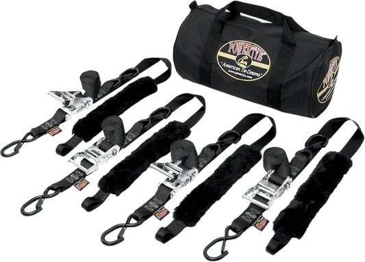 POWERTYE MFG. Fat Strap Trailer Kit - Black (Part No. TRAILERKIT - 82) - Kelly Motorsports