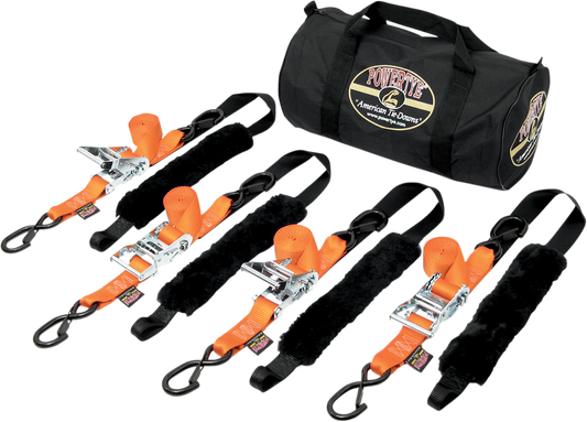 POWERTYE MFG. Fat Strap Trailer Kit - Orange (Part Number: TRAILERKIT - 89) - Kelly Motorsports