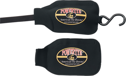 POWERTYE MFG. Ratchet Tie - Down Cover 46002 – Protects Paint and Chrome, Fits 1 - 2 Inch Straps - Kelly Motorsports