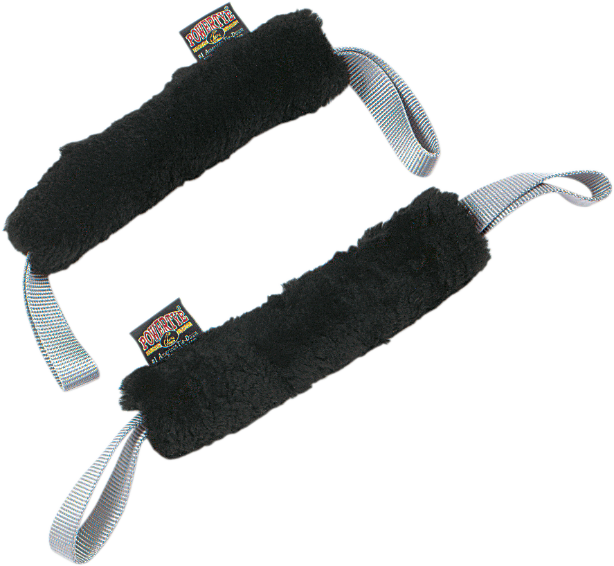 POWERTYE MFG. Sheepskin Soft - Tye 41184 - 1.5 inch Nylon Ties with Sheepskin Sleeve and Reusable Storage Pouch - Kelly Motorsports