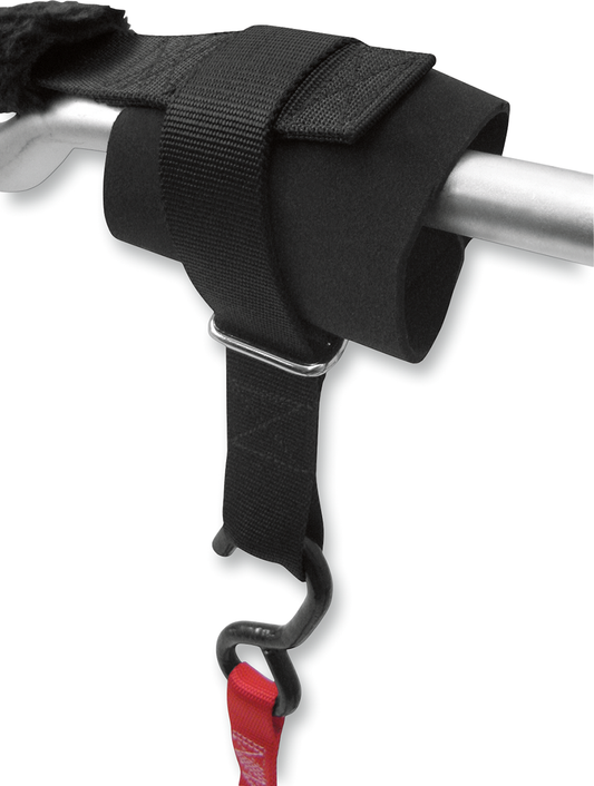 POWERTYE MFG. Soft Tie Handlebar Hand Cuff Black (Part No. 43002) - Kelly Motorsports