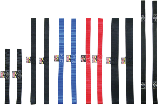 POWERTYE MFG. Soft - Tye 1" x 22" Black Tie for Secure and Heavy - Duty Applications - Kelly Motorsports