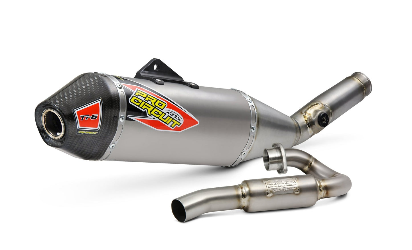 PRO CIRCUIT P/C Ti-6 Exhaust System with Carbon Cap for Kawasaki KX450F and KX450X - Kelly Motorsports