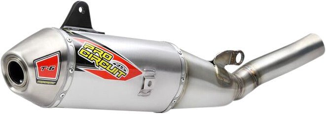 PRO CIRCUIT T-6 Stainless Slip-On Silencer for Yamaha YZ450F '23 and '24 - Kelly Motorsports