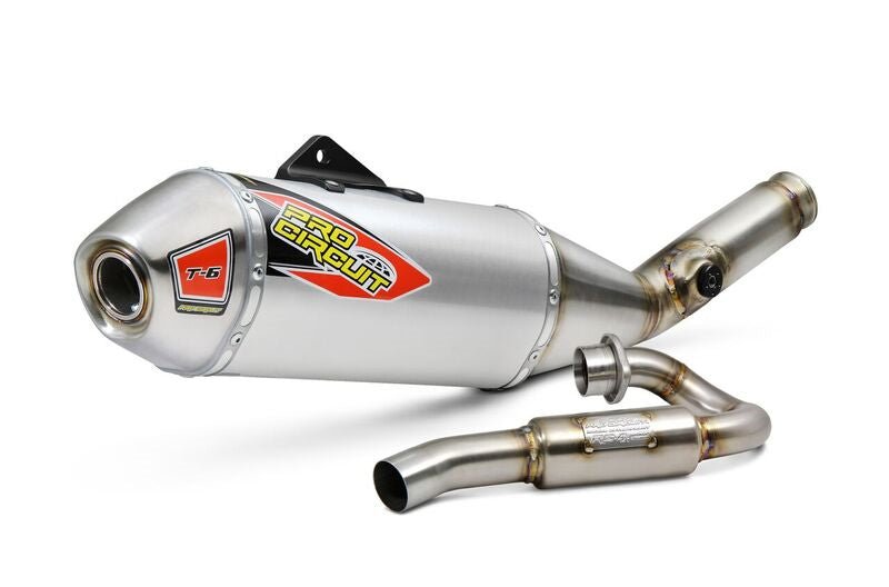 PRO CIRCUIT T-6 Stainless Steel Exhaust System for Honda CRF450X (2019-2025) - Part 0111945GX - Kelly Motorsports
