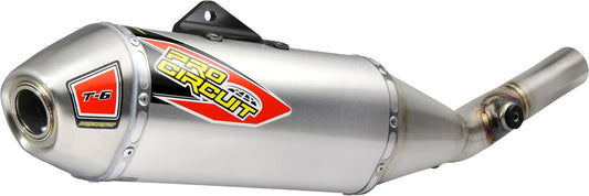 PRO CIRCUIT T-6 Stainless Steel Slip-On Silencer for Kawasaki KX250F & KX250X - Kelly Motorsports