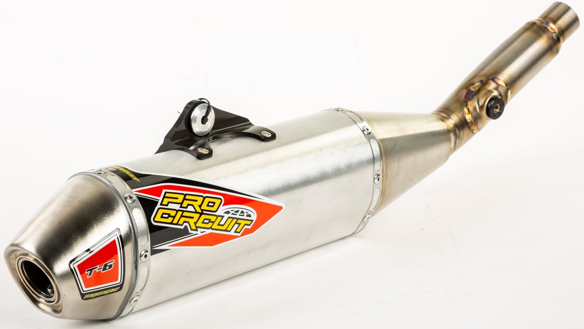 PRO CIRCUIT T-6 Stainless Steel Slip-On Silencer for Kawasaki KX450F (2019-2023) - Kelly Motorsports