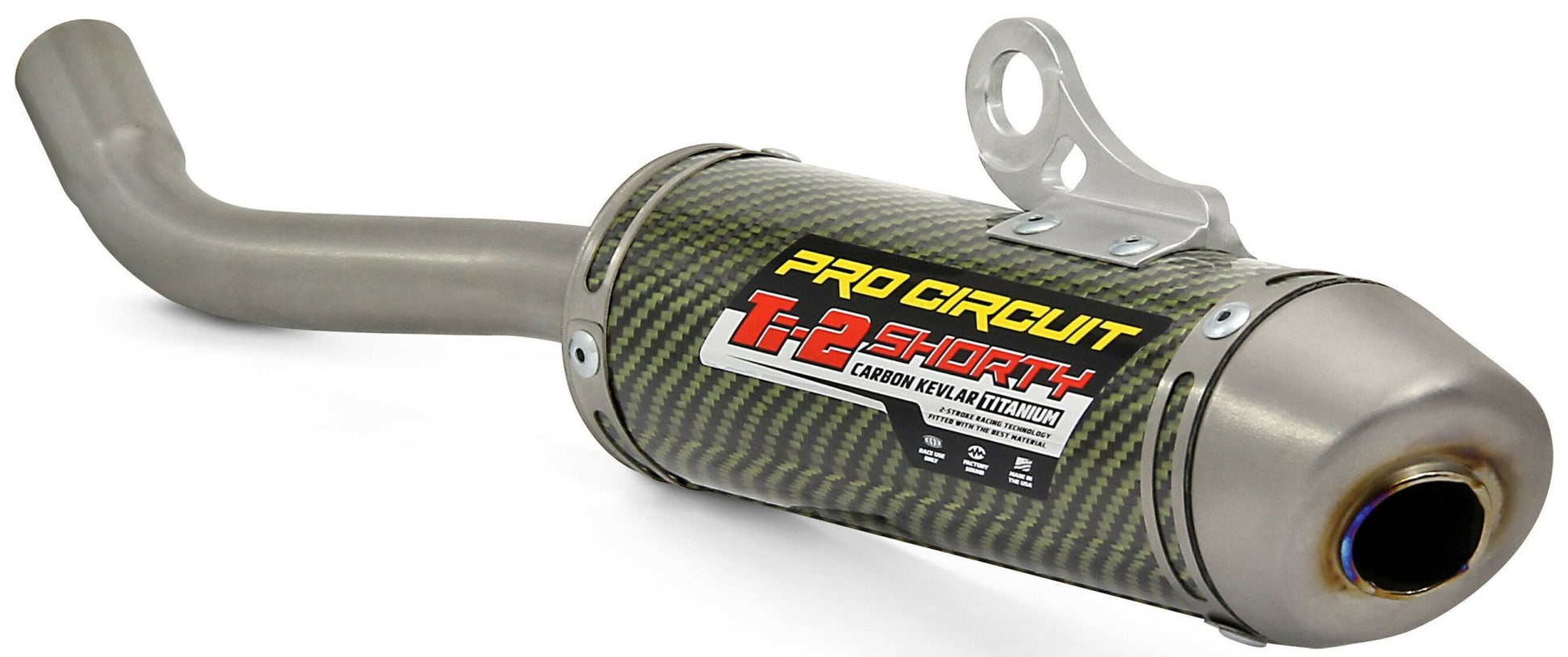 PRO CIRCUIT Ti-2 Titanium and Kevlar R304 Silencer for Yamaha YZ125 - Kelly Motorsports