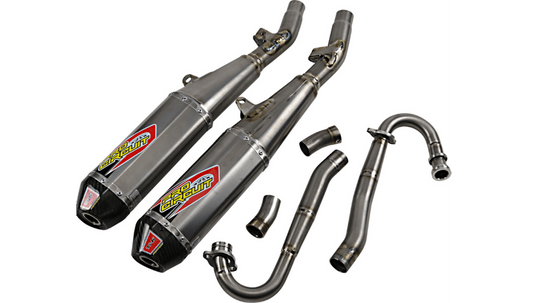 PRO CIRCUIT Ti 6 Ti Dual Exhaust System 18-19 Honda CRF250R/CRF250RX - Kelly Motorsports