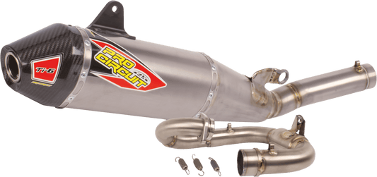 PRO CIRCUIT Ti-6 Titanium Exhaust System with Carbon End Cap – Part Number 0332625F - Kelly Motorsports