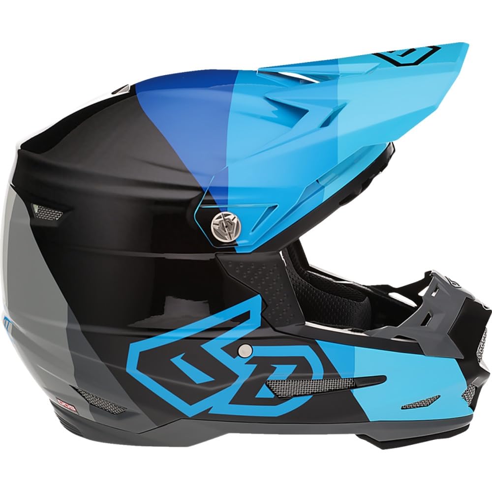 6D ATR-2 Range MX Offroad Helmet Blue LG