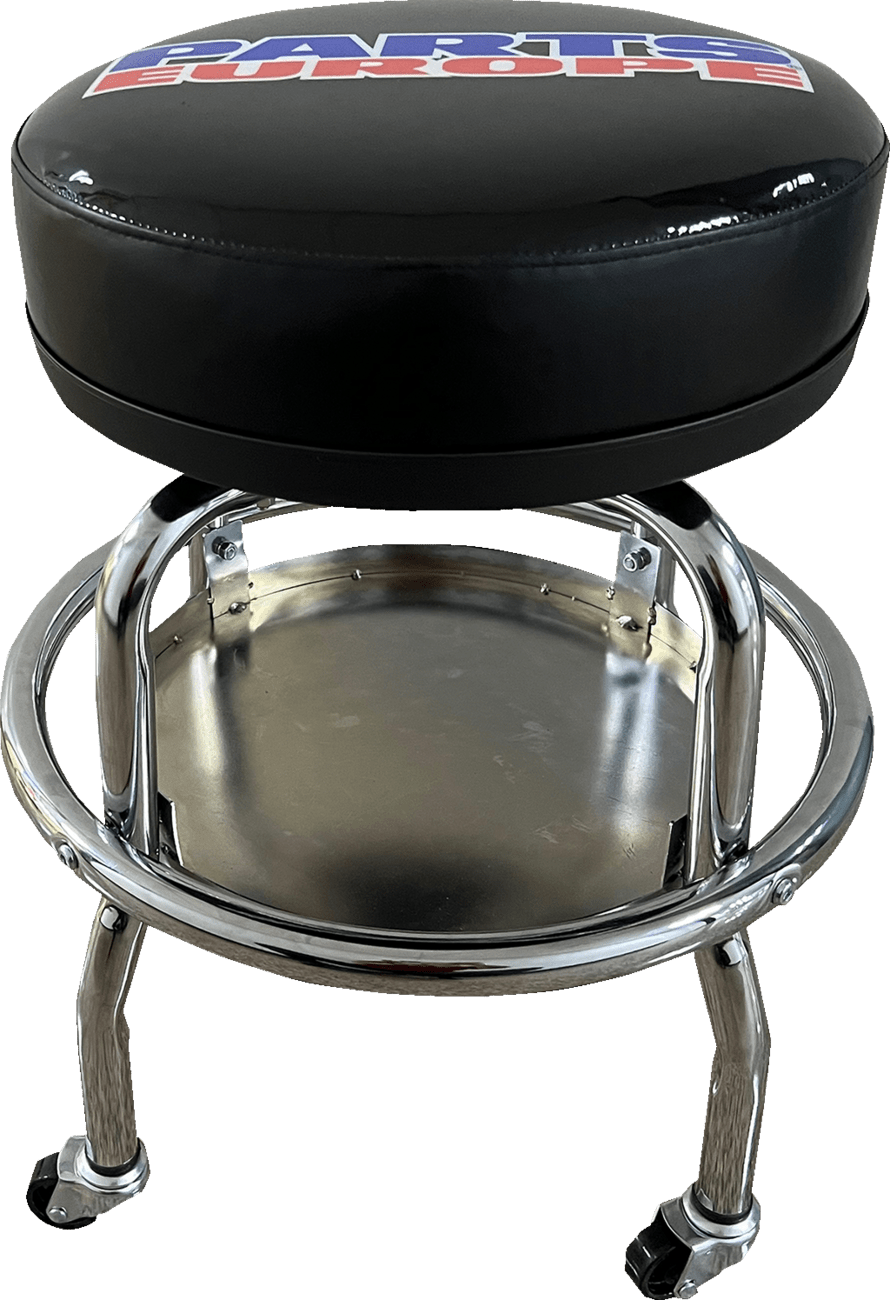 PROMOTIONAL ITEMS VENDOR Mechanic Bar Stool X80-6030PE with Chrome Pedestals - Kelly Motorsports