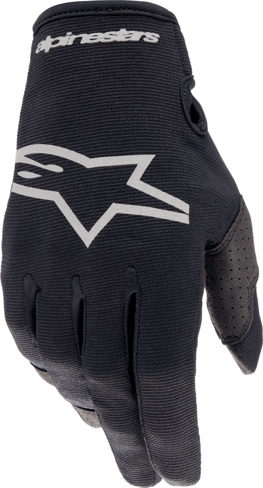 Radar Gloves Black/Brushed Silver 2x - Kelly Motorsports