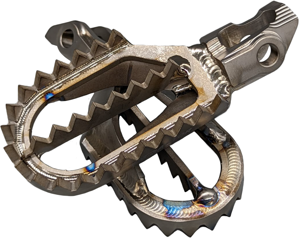 Raptor Titanium Foot Pegs 5mm Back for KTM and Husqvarna Models - Kelly Motorsports