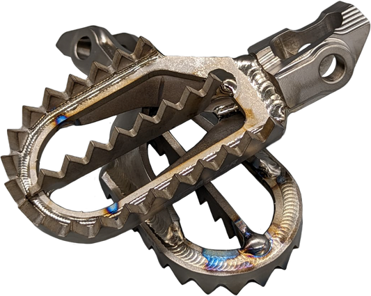 Raptor Titanium Foot Pegs 5mm Back for KTM and Husqvarna Models - Kelly Motorsports