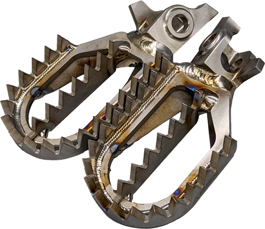 Raptor Titanium Foot Pegs RX013 for Yamaha YZ Series – Durable Aerospace Grade Titanium Pedals - Kelly Motorsports