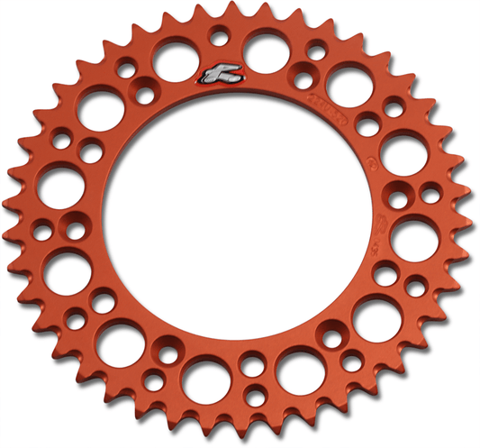 Renthal 224U-520-42GPOR Aluminum Rear Sprocket - 42 Tooth in Orange - Kelly Motorsports
