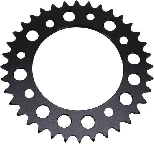 Renthal 36-Tooth Aluminum Rear Sprocket for Gas Gas, Husqvarna, KTM - Black - Part 491 - 415-36P-BK - Kelly Motorsports