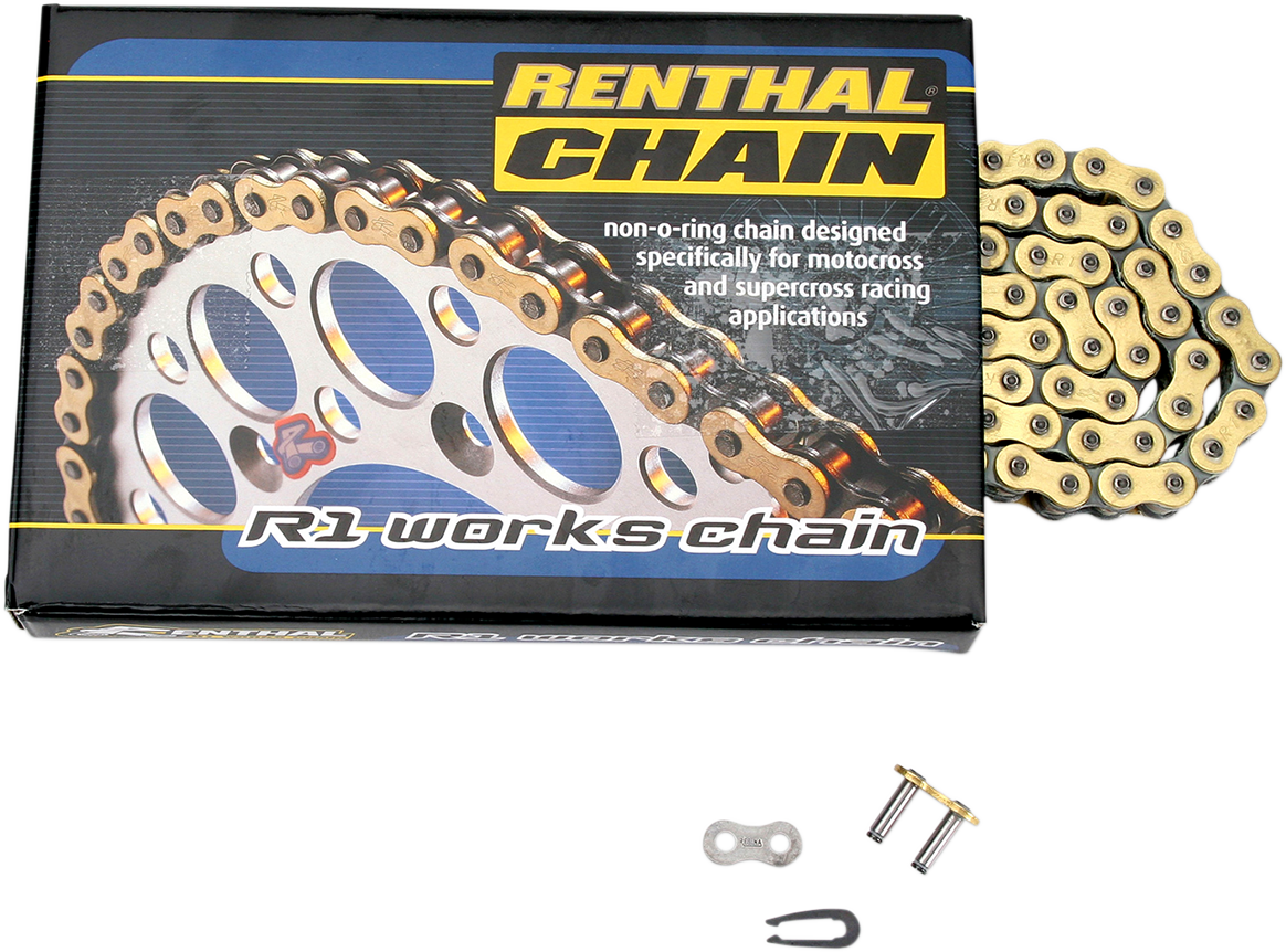 Renthal 428 R1 Works Chain - 140 Links C277 for High-Powered Mini Racing Machines - Kelly Motorsports