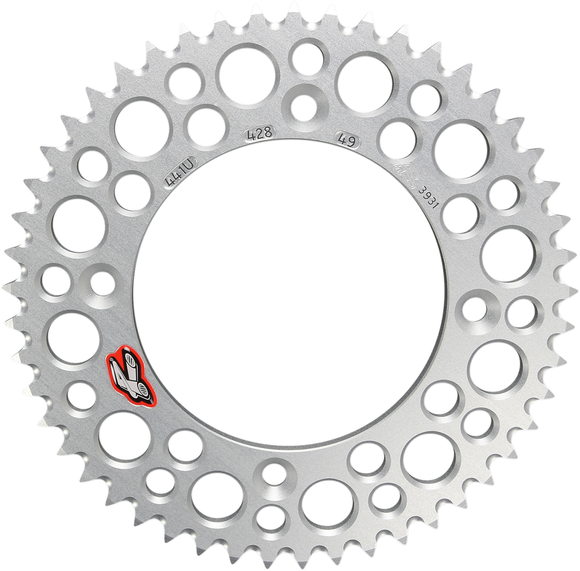 RENTHAL 49 Tooth Aluminum Rear Sprocket for Gas Gas, Husqvarna, KTM 441U-428-49GPSI - Kelly Motorsports