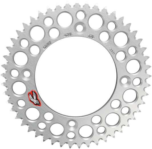 RENTHAL 49 Tooth Aluminum Rear Sprocket for Gas Gas, Husqvarna, KTM 441U-428-49GPSI - Kelly Motorsports