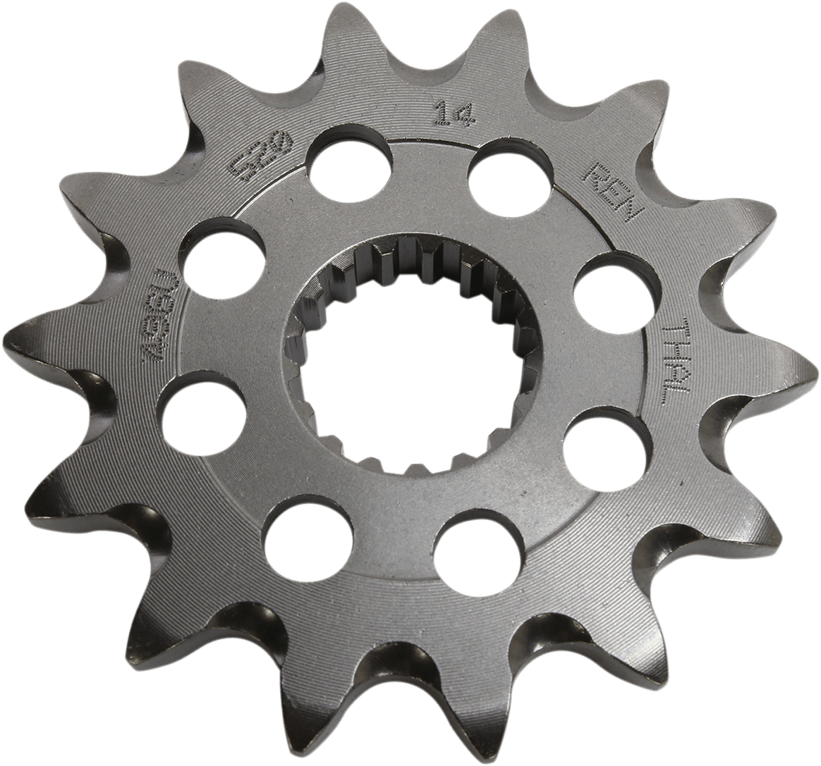 Renthal 496U-520-14GP Ultralight Front Sprocket for RM-Z 450 - 14 Tooth with Grooved Design - Kelly Motorsports
