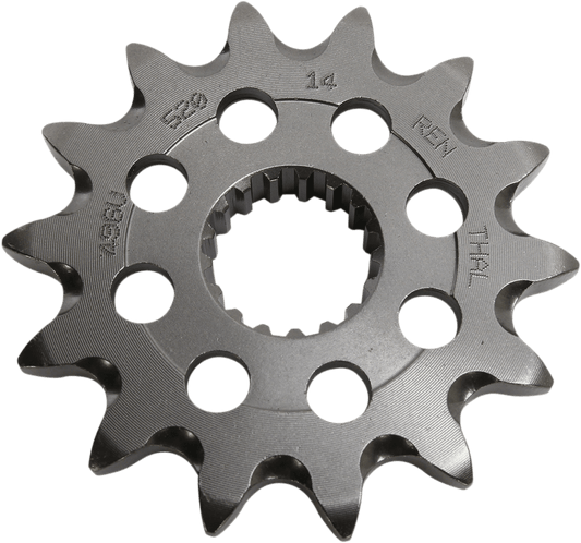 Renthal 496U-520-14GP Ultralight Front Sprocket for RM-Z 450 - 14 Tooth with Grooved Design - Kelly Motorsports