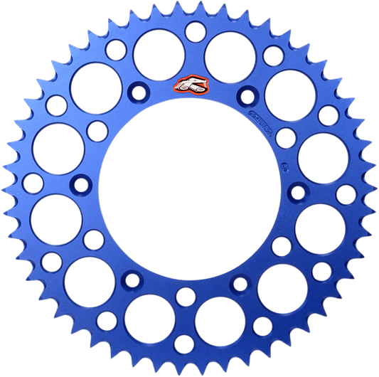 RENTHAL 51-Tooth Aluminum Rear Sprocket - Blue, Model 224U-520-51GPBU - Kelly Motorsports