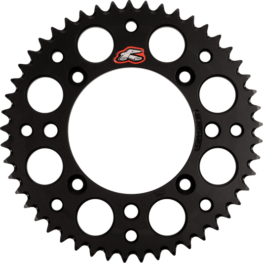 Renthal 518U-420-49GPBK Limited Edition Aluminum Rear Sprocket for KTM - 49 Tooth, Black - Kelly Motorsports