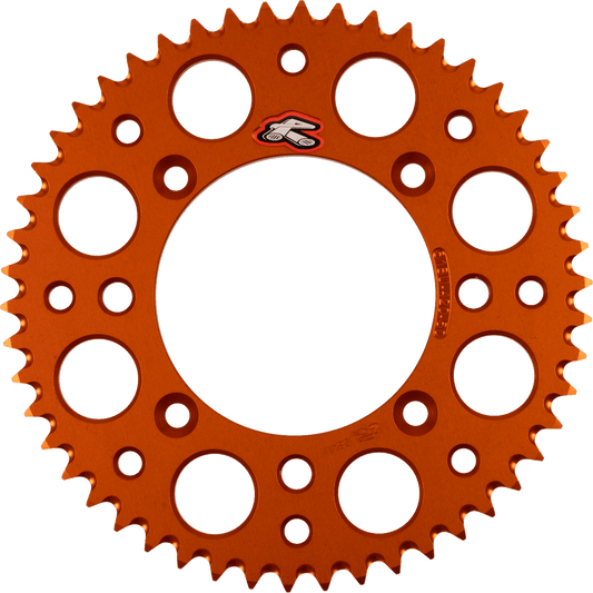 Renthal 518U-420-50GPOR Rear Sprocket Aluminum 50 Tooth Orange for KTM - Kelly Motorsports