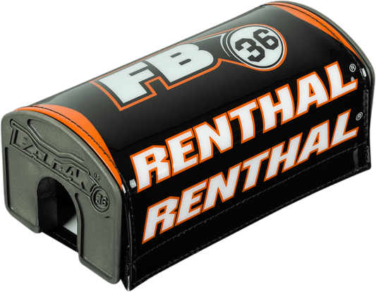Renthal Fatbar36™ Bar Pad P347 - Durable Black and Orange Cover with Injection-Molded Foam - Kelly Motorsports