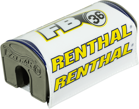 Renthal Fatbar36™ Bar Pad P348 - White and Yellow for Enhanced Ride Safety - Kelly Motorsports