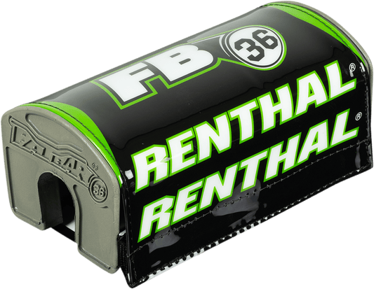 RENTHAL Fatbar36™ Black/Green Bar Pad P345 for Motorcycle Handlebars - Kelly Motorsports
