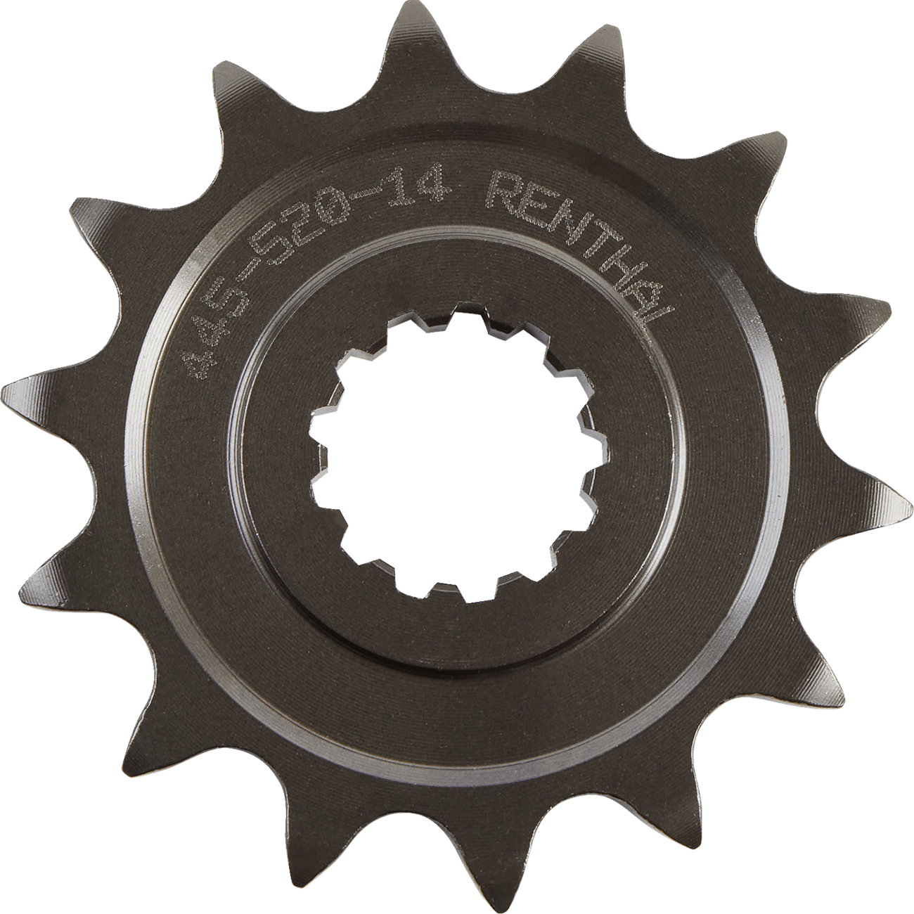 RENTHAL Front Sprocket 14 Tooth for Kawasaki 445-520-14P - CNC Machined Nickel-Chromoly Alloy Steel - Kelly Motorsports