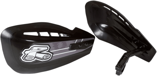 Renthal HG-100-BK Moto Handguards - Black for Enhanced Motorcycle Protection - Kelly Motorsports