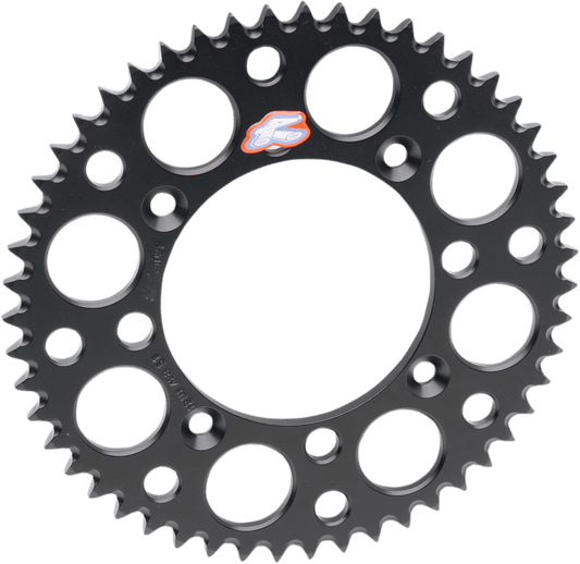 RENTHAL Rear Sprocket 52 Tooth Aluminum Black Yamaha 150U-520-52GBBK - Kelly Motorsports