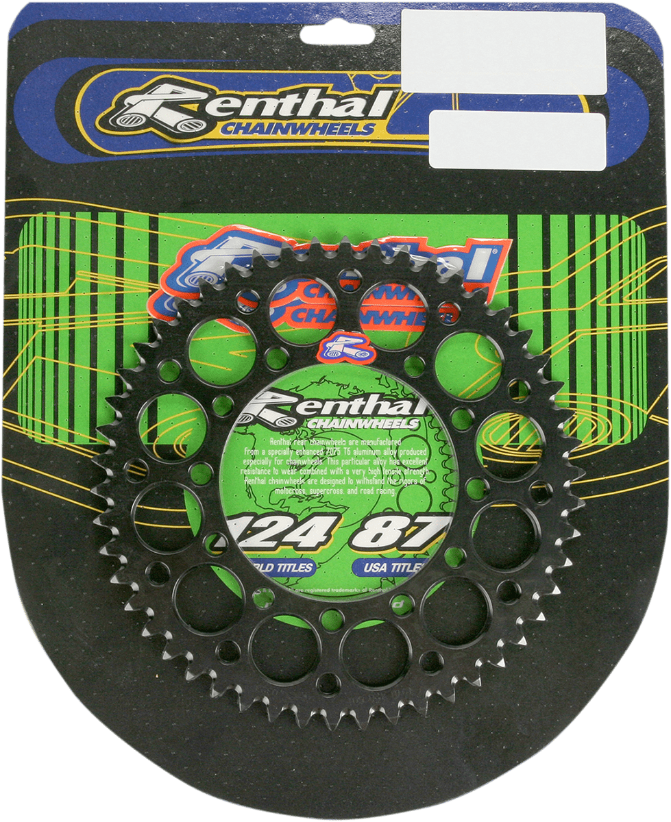 RENTHAL Rear Sprocket - Aluminum 52 Tooth for Kawasaki 191U-420-52GEBK - Kelly Motorsports
