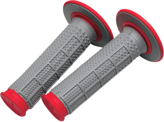 Renthal Tapered Dual-Compound Grips - Red (Part G163) for Enhanced Comfort and Control - Kelly Motorsports
