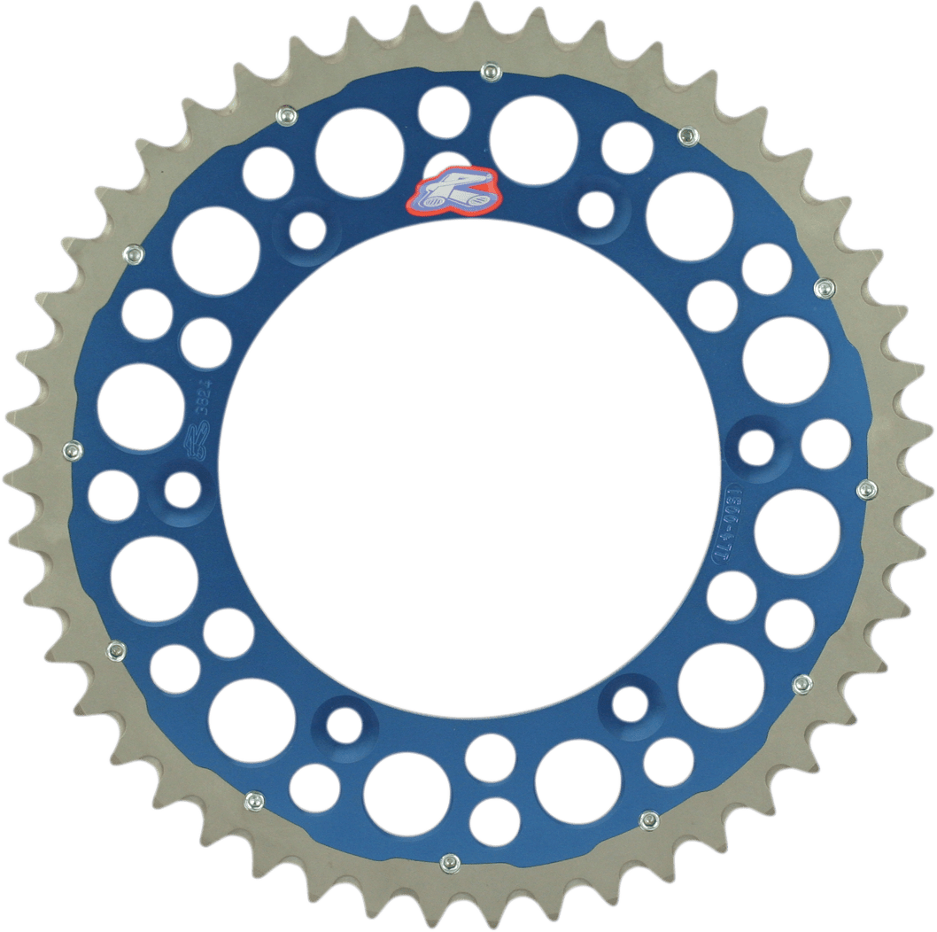 Renthal Twinring™ Rear Sprocket - 50 Tooth, Blue - Yamaha 1500-520-50GPBU - Kelly Motorsports