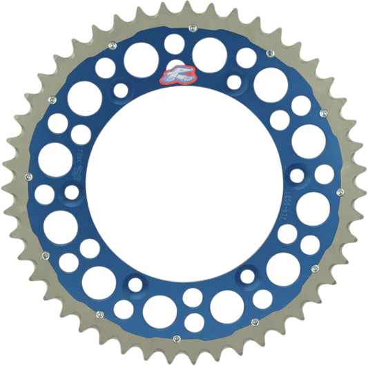 Renthal Twinring™ Rear Sprocket - 50 Tooth, Blue - Yamaha 1500-520-50GPBU - Kelly Motorsports