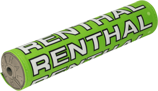 Renthal Vintage SX Crossbar Pad - Green/White P357 for 7/8" Motocross Handlebars - Kelly Motorsports