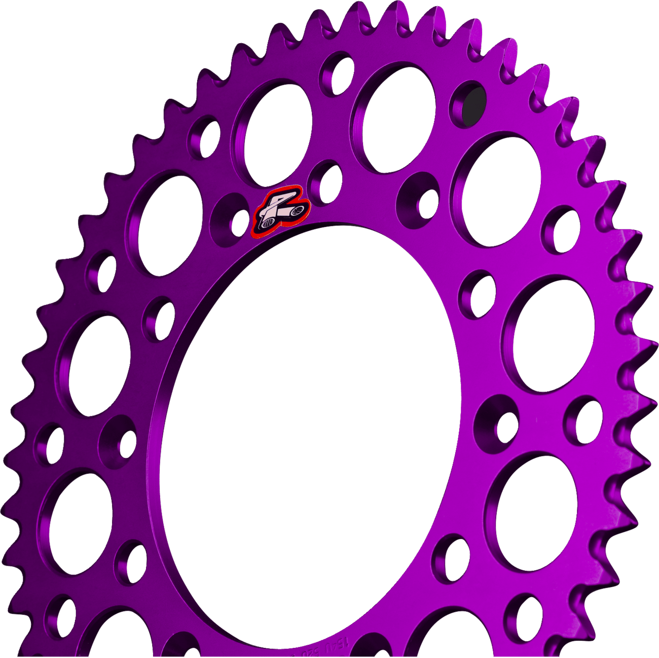 RENTHAL Yamaha 150U-520-51GBPE Rear Sprocket - 51 Tooth Aluminum, Purple - Kelly Motorsports