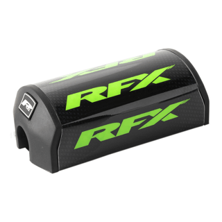 RFX F7 Bar Pad 1 1/8 inch Black and Green for Taper and Crossbar Handlebars - Kelly Motorsports