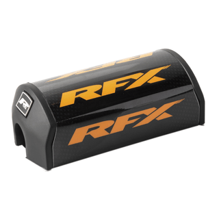 RFX F7 Bar Pad 1 1/8 inch Black and Orange for Taper or Crossbar Handlebars - Kelly Motorsports