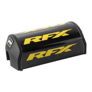 RFX F7 Bar Pad 1 1/8 inch Black and Yellow for Taper or Crossbar Style Handlebars - Kelly Motorsports