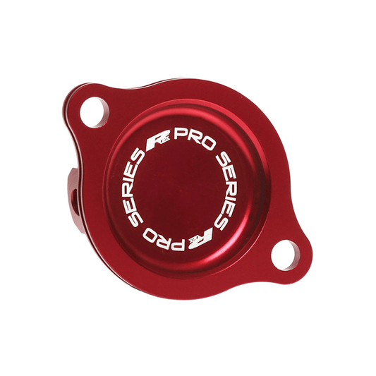 RFX FXFC 10100 99RD Oil Filter Cover for Honda - Red Anodized Aluminum - Kelly Motorsports